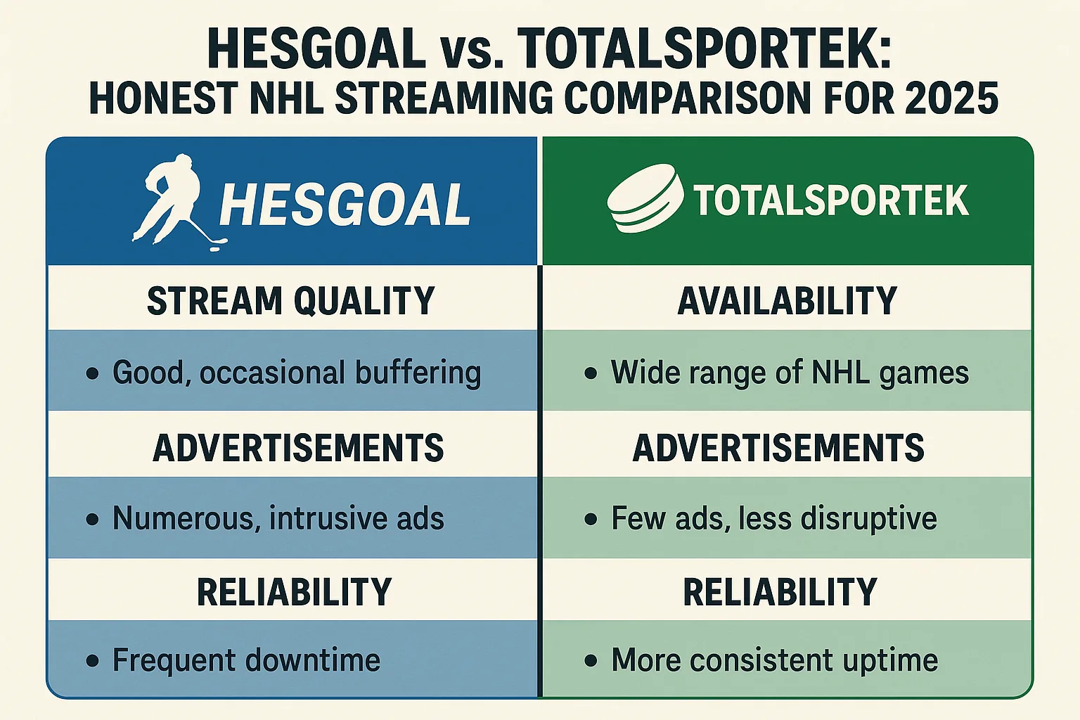 Hesgoal vs. Totalsportek