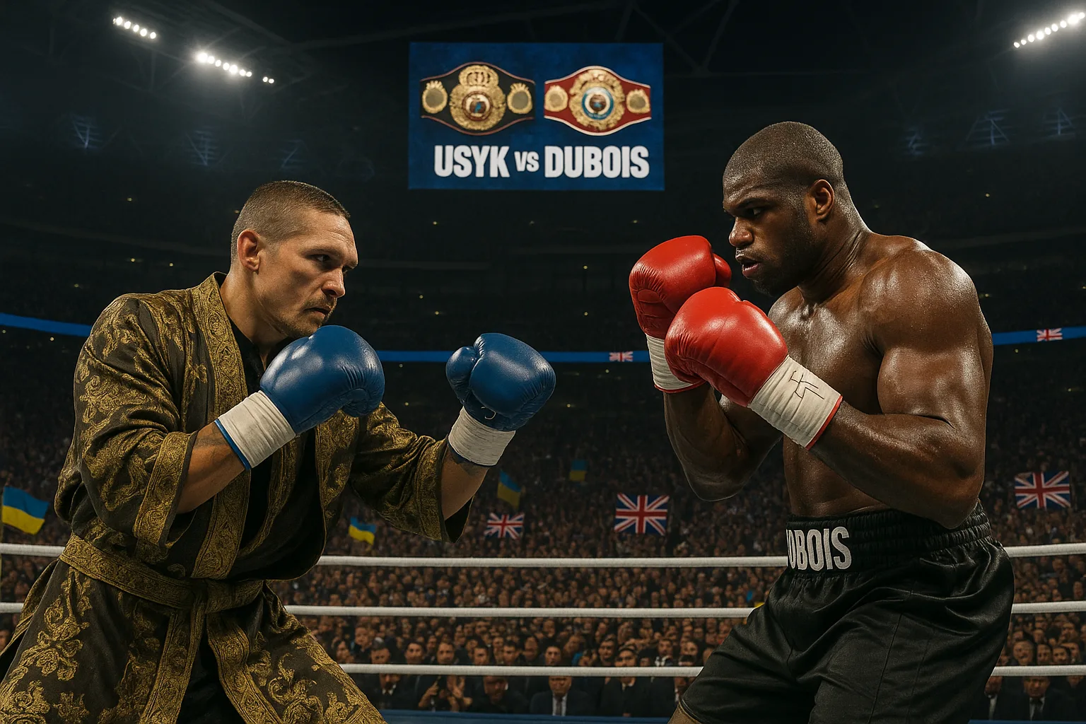 Oleksandr Usyk and Daniel Dubois